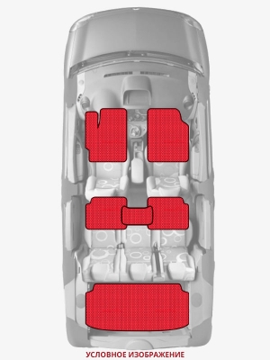 ЭВА коврики «Queen Lux» комплект для Audi A8 (D3)